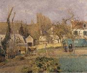 Camille Pissarro Kitchen Garden at L-Hermitage France oil painting artist
